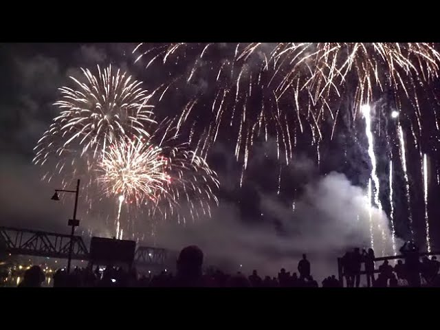 2019 Tugboat Roundup - 3 Barges! Santore's Fireworks, Waterford, NY