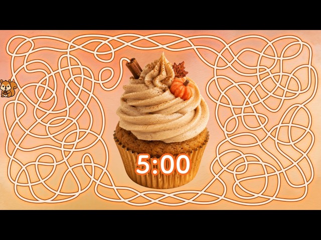 🧁🍂 5 Minute FALL CUPCAKE TIMER BOMB – AUTUMN CHILL TIMER ⏳💥