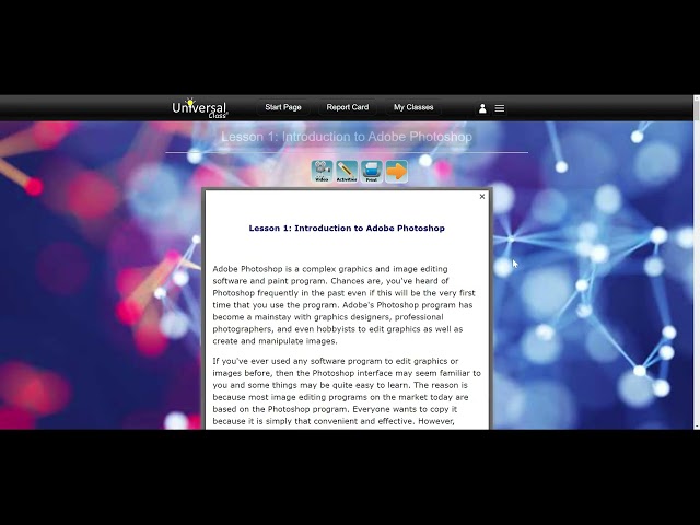 UniversalClass - Getting Started