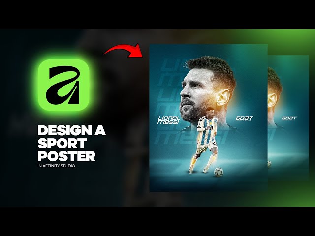 How to Design a sport poster in Affinity Studio | A Beginners Guide | 2025