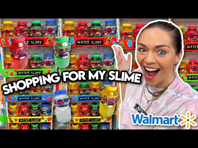 SHOPPING FOR MY SLIME AT WALMART!!! *WATER SLIMES!!!!*😱💧💦
