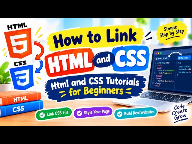 How to Link HTML To CSS / Linking HTML and CSS / Html and CSS Tutorials / Coding Tutorial 