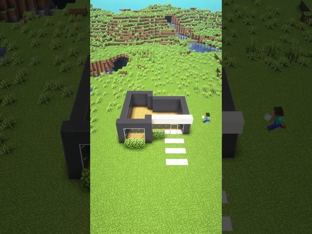 Minecraft Modern House Tutorial  #minecraft #minecraftbuilding