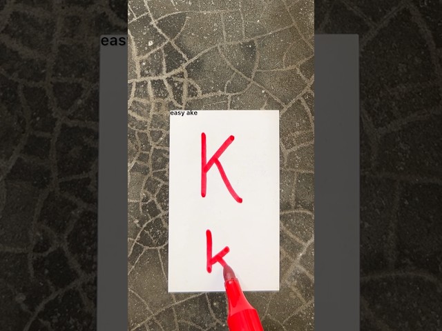easy ake letter k