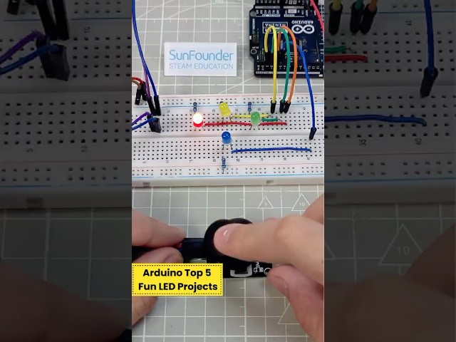 Top 5 Fun Arduino LED Projects You Need to Try! 💡 #arduino  #diyelectronics #arduinoproject
