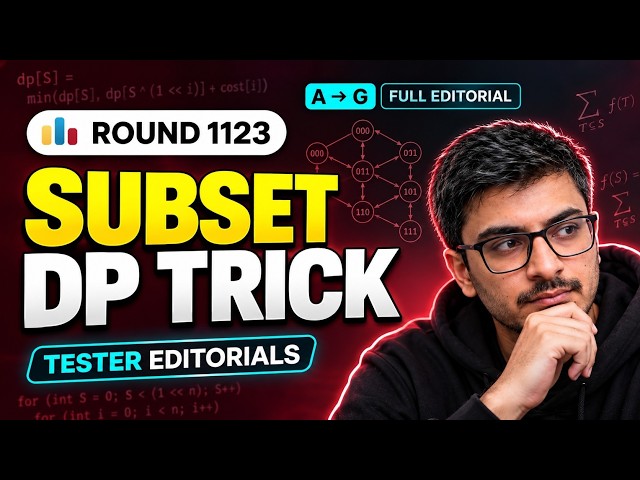 The Subset DP Trick | Codeforces Round 1123 | Video Editorial