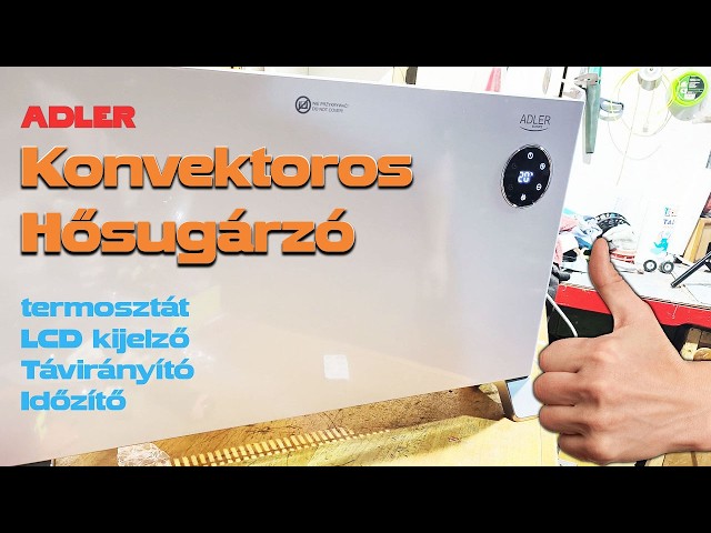 Adler elektromos fűtőtest bemutató 2000W.