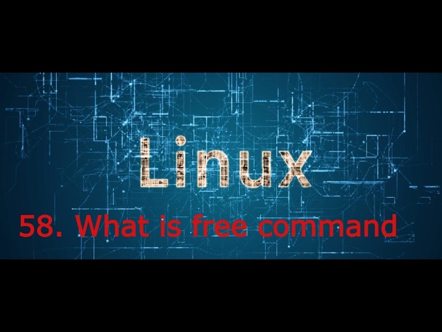 58. What is Swap, Free, shared memory in Linux | free command in Linux 1 | #linux #programming