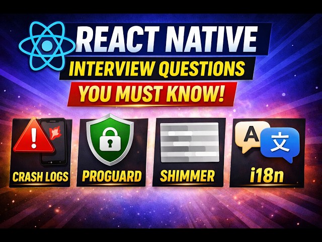 Crash Handling & ProGuard — Most Asked React Native Questions