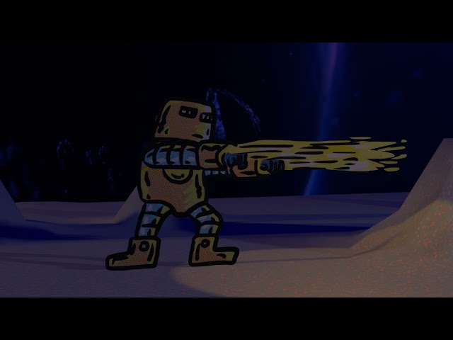 Blender Grease Pencil Test - Superhero planet
