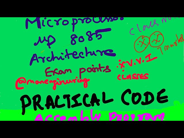 31 August 2026 -Assembly program practical code miCroprocessor 8085 7 marks expectation. Class 10