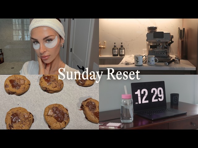 sunday reset: catching up + baking cookies