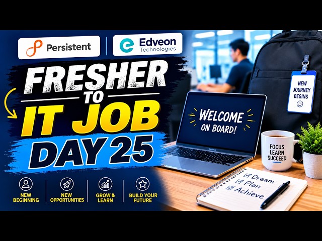 Day 25 🚀 Freshers to IT Jobs | Persistent Systems & Edveon Hiring | 0–4 Yrs | Hyderabad & Chennai