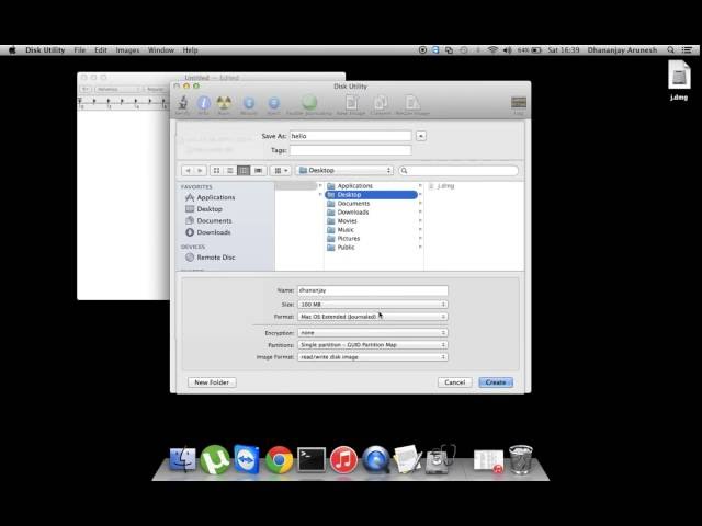 How to create password protected folder and drive in mac OS X-dhananjay