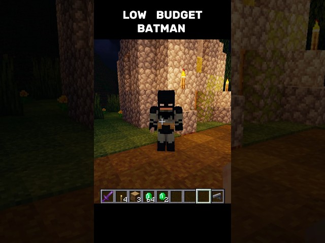 What kind of batman is this #minecraft#memes#batmanMC