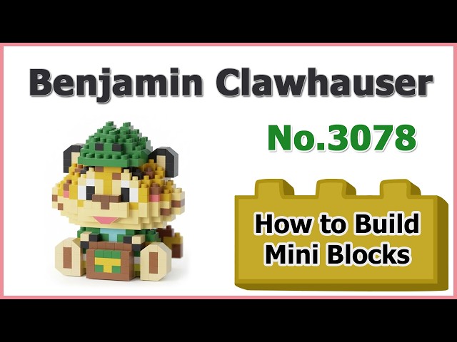 How to Build Benjamin Clawhauser Blocks - Zootopia No.3078 Instructions Specifications