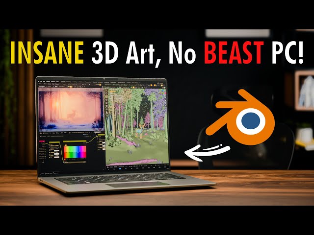 Create INSANE Art without a Powerful PC in BLENDER! PRO Tips and Tricks.