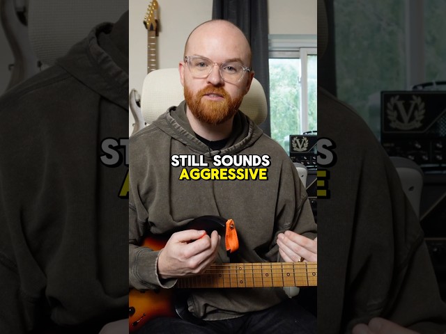The Illusion Of Aggressive Picking 🎸 Full Lesson At Patreon.com/JamieRobinson #guitarlesson