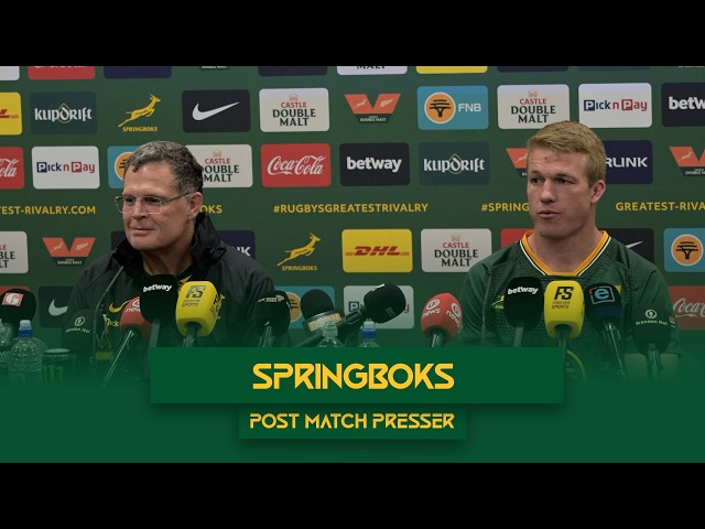 Rassie Erasmus & Pieter-Steph du Toit | Springbok Post-Match Press Conference | 22 August 2026
