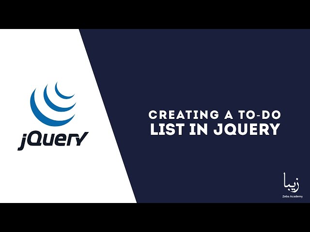 Creating a Simple To-Do List in jQuery