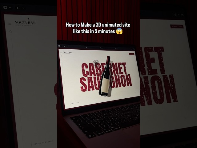 How to Build 3D Animated site with Claude Code in 5 minutes 😱
