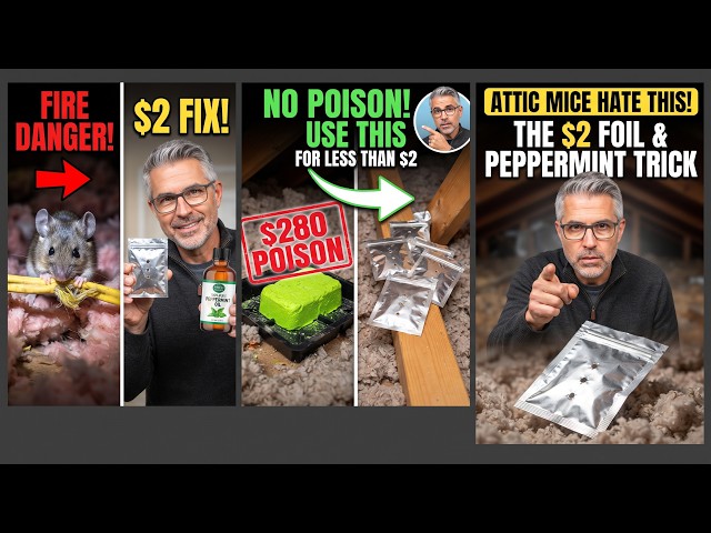 Mice in Your Attic Use This $2 Peppermint & Foil Trick Before You Call an Exterminator