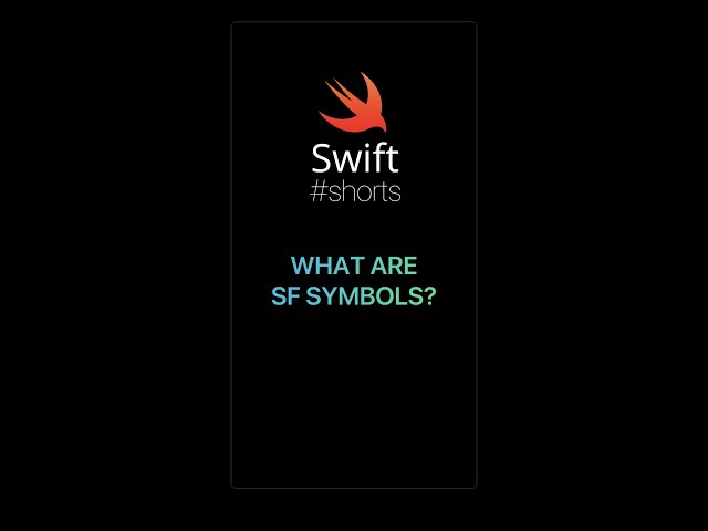 Learn Swift: SF Symbols | #Shorts