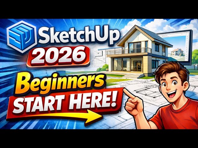 SketchUp 2026 for Beginners – Everything You Need to Start