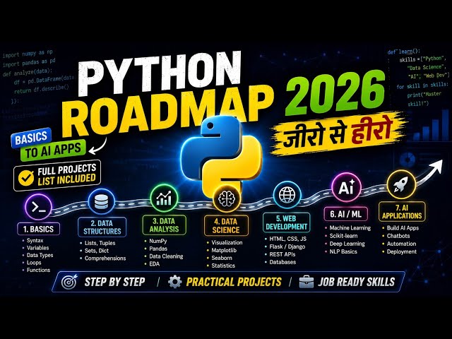 Python Zero to Hero: Complete Roadmap & Projects | Hindi