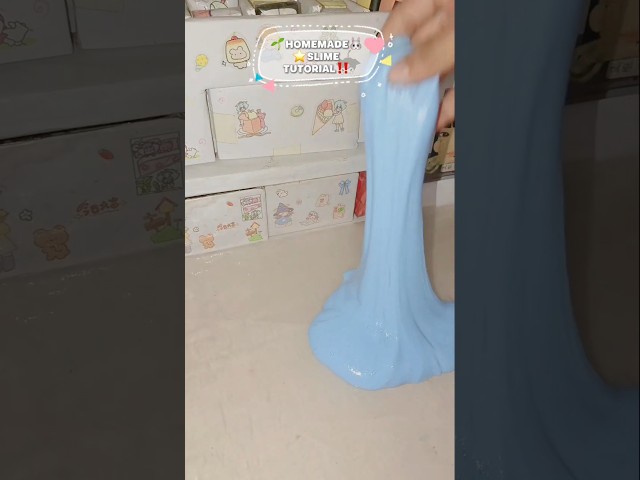 Homemade slime 🫟⭐🌱|#diy #slime #tutorial #shorts #trending #homemade #viral