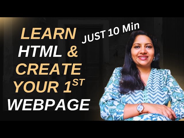 How to Create a webpage using HTML in 10min | HTML for Beginners  | Malayalam Tutorial