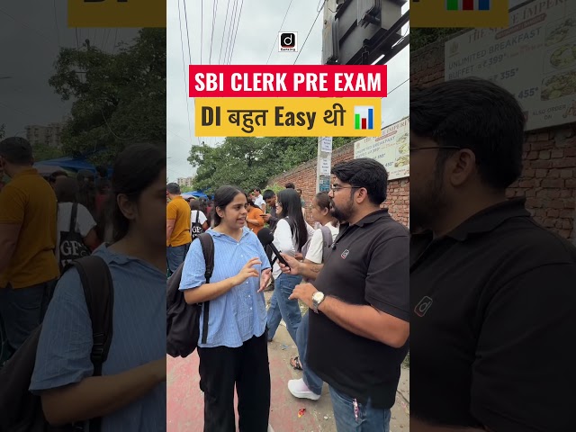 SBI Clerk Pre Exam | DI बहुत Easy थी ✅ #sbiclerk #examanalysis #drishtibanking