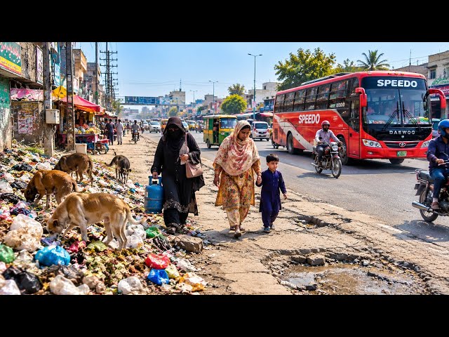 This is Real LAHORE 🇵🇰 4K walking tour  | 
