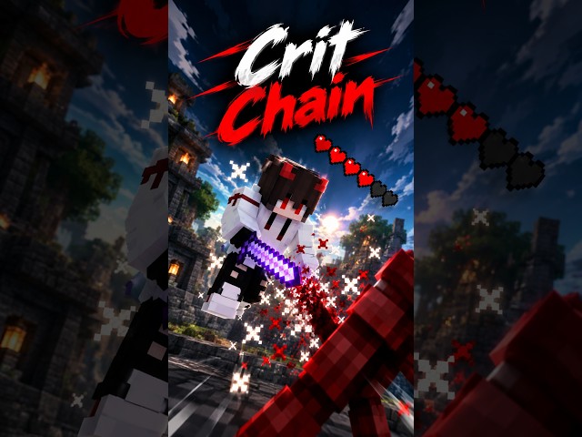 Crit Chain 💀 | Minecraft PvP #shorts