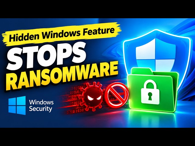 🛡️This Hidden Windows Feature Stops Ransomware🛡️