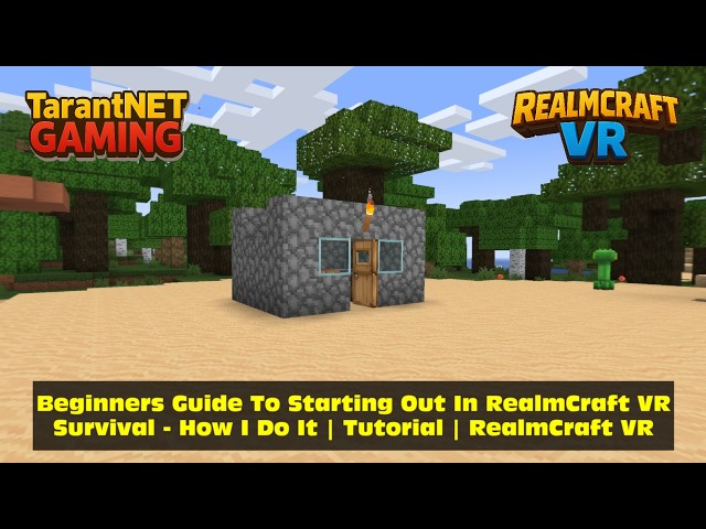 Beginners Guide To Starting Out In RealmCraft VR Survival - How I Do It | Tutorial | RealmCraft VR