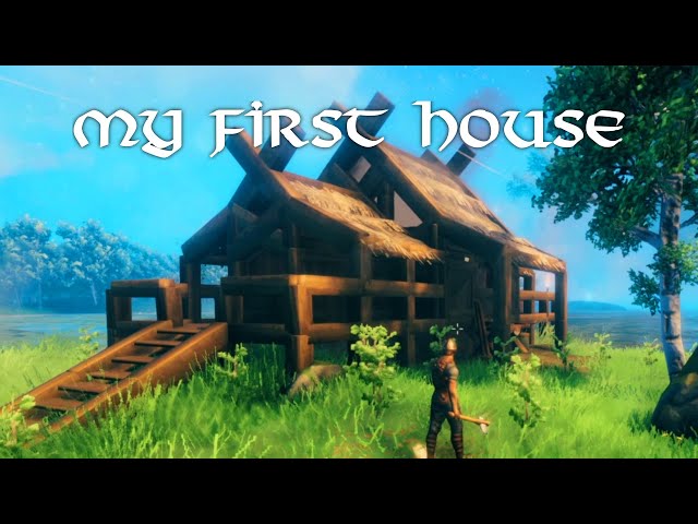 My First House EVER in Valheim!