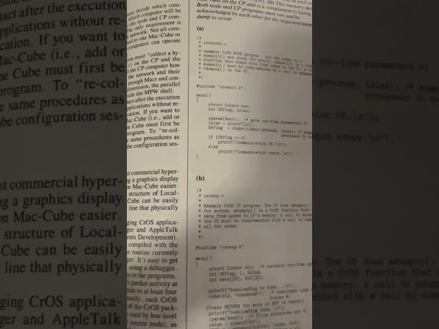 Hypercube system using Macs and AppleTalk