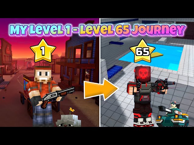 My Journey From Level 1 Noob To Level 65 Pro In Pixel Gun 3D