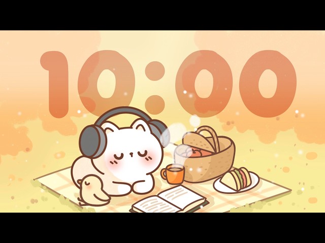 10 Minute Timer 🐱 Chill lofi timer for study
