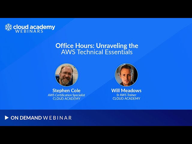Webinar | Office Hours: Unraveling the AWS Technical Essentials