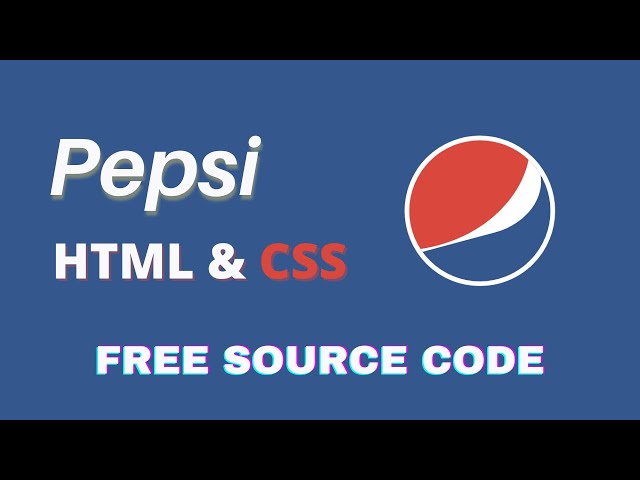 HTML and CSS Project | Pepsi Logo | Dev-Discover
