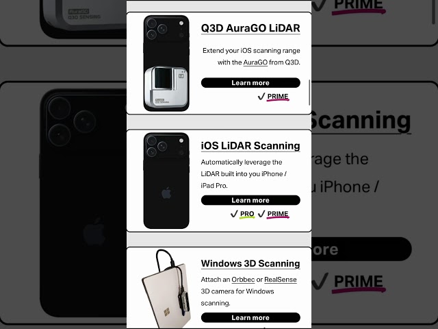 Phew! 😮‍💨 What are we missing? What are your most used features? #dot3d #3dscanning #lidar