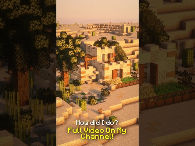 Desert Oasis Starter Base [Minecraft Timelapse]
