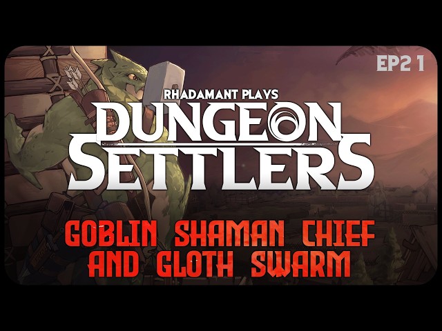 Goblin Shaman Chief and Gloth Swarm in Dungeon Settlers - Building a Dungeon Home // EP21