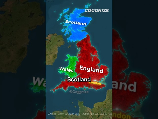 What's The Difference Between Great Britain, UK & England 🇬🇧 #shorts