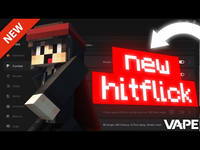 NEW* Abusing "HitFlick" on Hypixel Duels with VAPE V4 (Knockback Displacement)