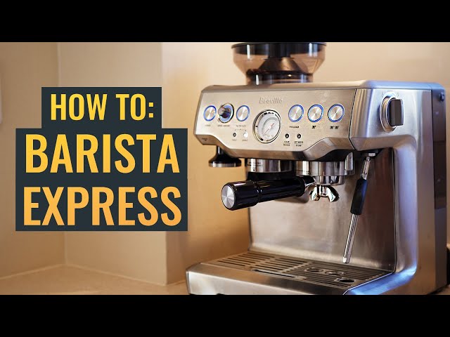 Barista Express by Breville / Sage - How to Use and Latte Art Tutorial on a Home Espresso Machine
