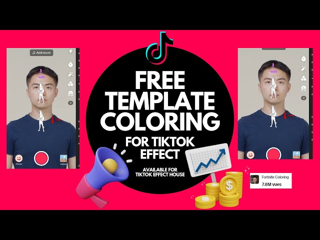 Tiktok Effect House - FREE Coloring Template - Tutoriel (FR)