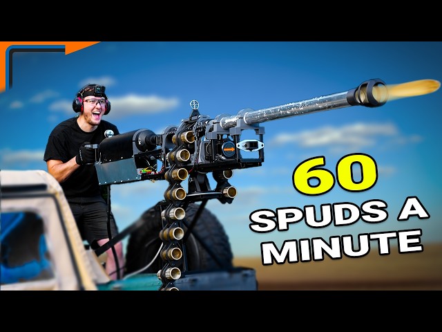 I made a belt fed potato cannon